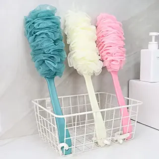 Long Handle Bath Sponge Shower Brush Back Scrubber (1 Pc)